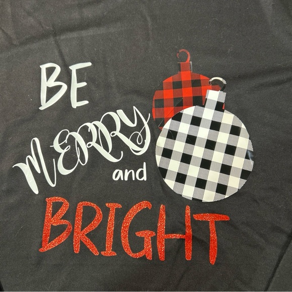 Athletic Works Holiday T Shirt Women’s 2X 20 Long Sleeve Christmas Text Wicking - Picture 4 of 12